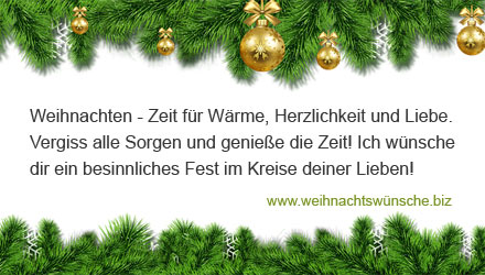 Weihnachtswünsche für Freunde